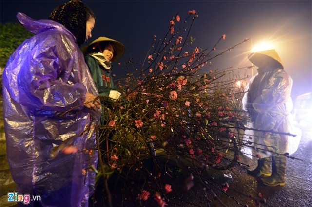 Chợ hoa đào Tết nhộn nhịp những ngày rét đậm