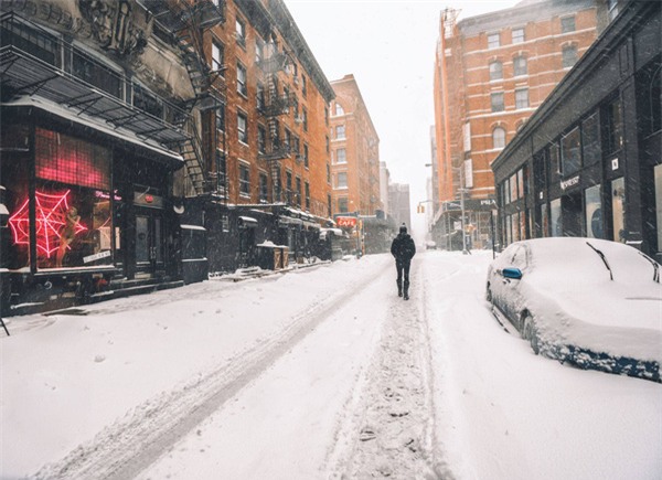 New York đẹp như thiên đường trong cơn bão tuyết - Ảnh 20.