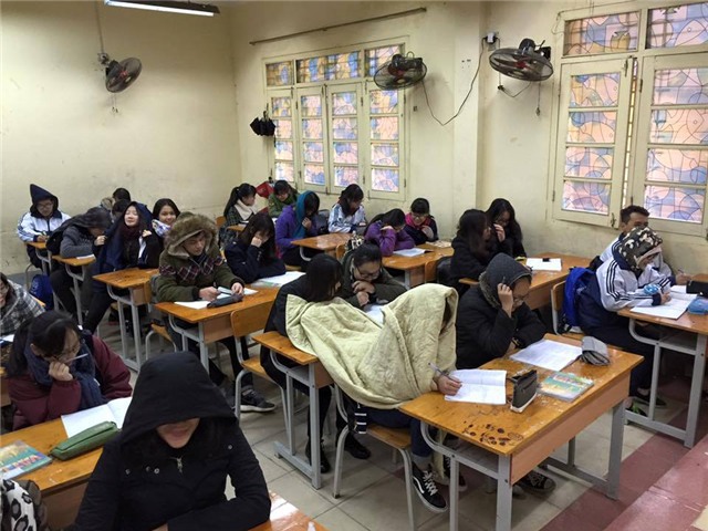học sinh nghỉ rét, nghỉ học, thời tiết Hà Nội