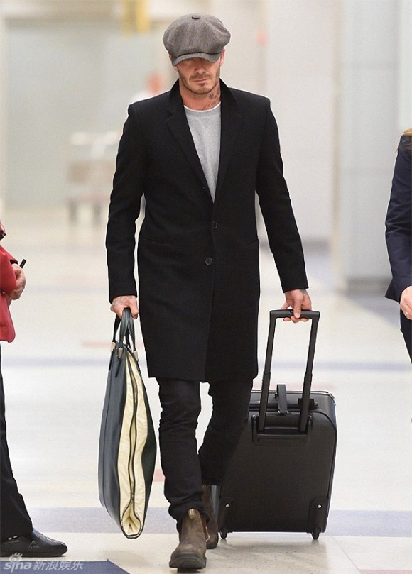 Beckham ở sân bay 5