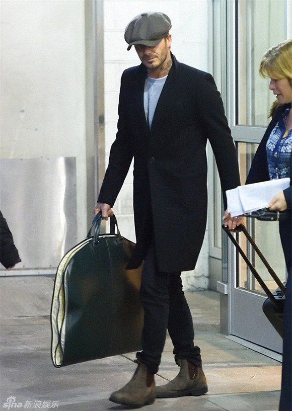 Beckham ở sân bay 1