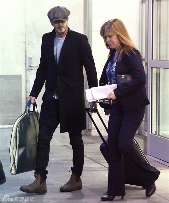 Beckham ở sân bay 2