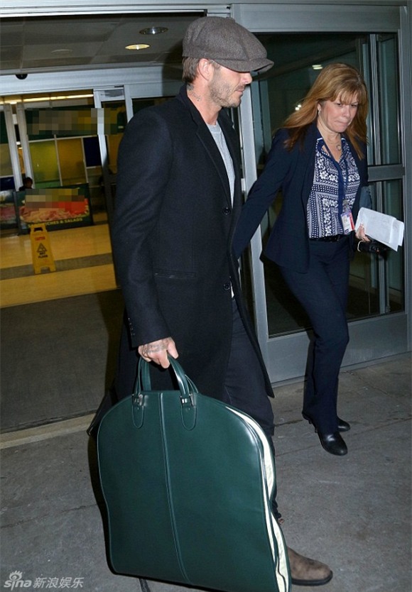 Beckham ở sân bay 3