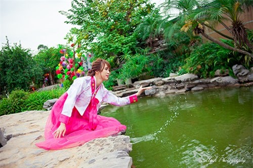 Nữ sinh Hà thành khoe sắc xuân với hanbook - ảnh 9