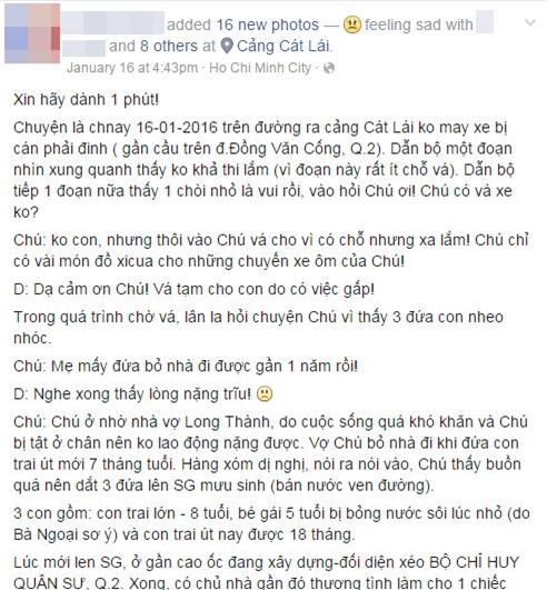 Mẹ bỏ đi, người cha đơn thân nuôi 3 con nhỏ sống lay lắt ở vỉa hè Sài Gòn - Ảnh 1.