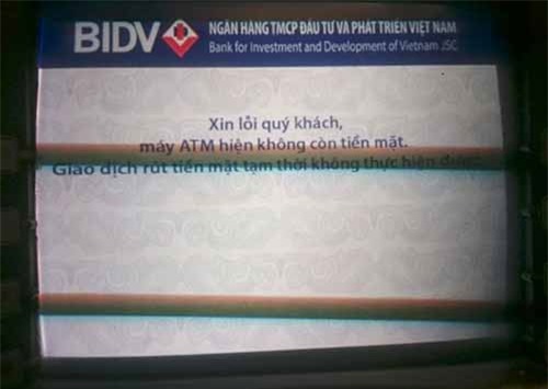 ATM không hoạt động