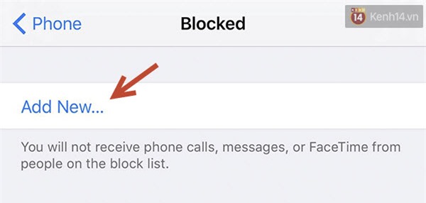 iPhone, cuộc gọi, chặn, khóa, block, tin nhắn, quấy rối