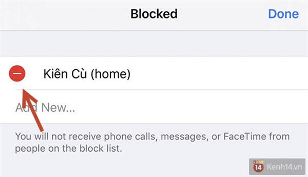 iPhone, cuộc gọi, chặn, khóa, block, tin nhắn, quấy rối