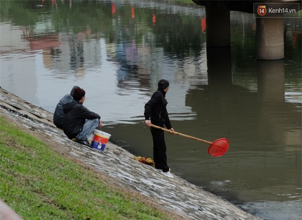 Hà Nội: Cá chép vừa thả để về trời đã bị quây vợt bắt lại - Ảnh 5.