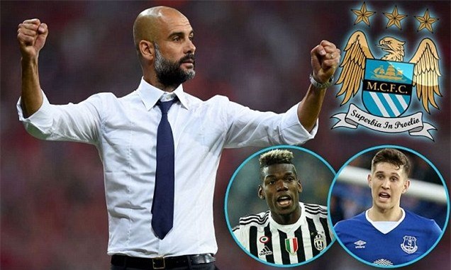 Pep Guardiola, Man City, chuyển nhượng, Paul Pogba, Lewandoski, John Stones