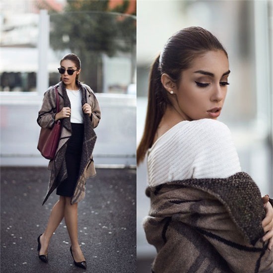 
Để lấy lòng phái mạnh, bạn nên kết thân với những item đơn giản gồm chân váy bút chì, áo len mỏng, áo choàng dạ như blogger Mia Di Domenico 21 tuổi của nước Ý.
