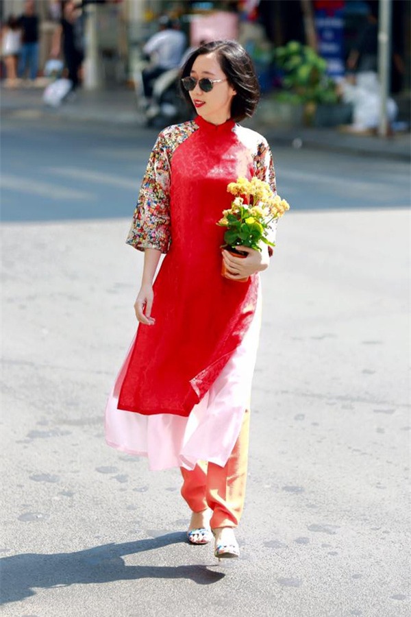 áo dài Tết