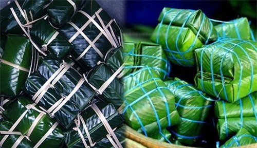 cach phan biet banh chung luoc bang pin va banh chung truyen thong hinh anh 1