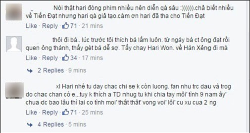 Phản ứng bất ngờ của fan khi Hari Won và Tiến Đạt đồng lên tiếng - Ảnh 6.