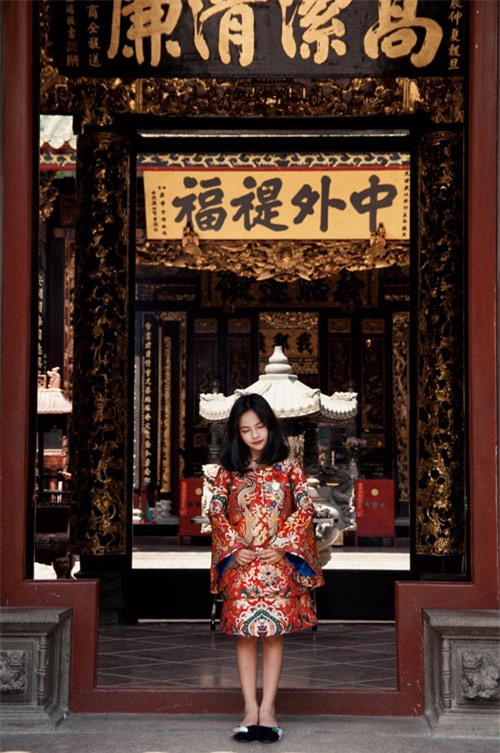 mau nhi noi tieng sai gon sieu ca tinh khi mac ao dai - 2