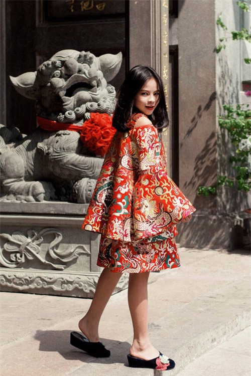 mau nhi noi tieng sai gon sieu ca tinh khi mac ao dai - 7