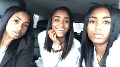 trẻ trung, ảnh tự sướng, bộ ba, kinh ngạc, thiếu nữ, mẹ trẻ