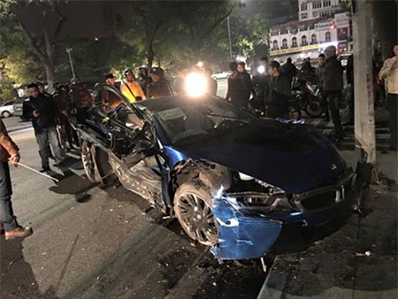 tai nạn, thiếu gia, hà thành, đâm xe, siêu xe, phá xe, hai lần