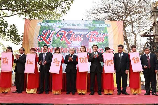 Khai bút, giáo dục đào tạo, Hà Nội, Chu Văn An, Thanh Liệt, Thanh Trì