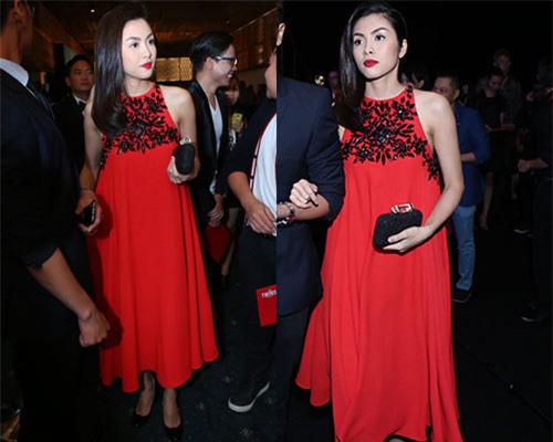 Mê mẩn ngắm phong cách thời trang bầu bí của sao Việt 7