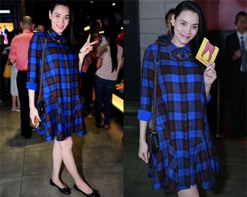 Mê mẩn ngắm phong cách thời trang bầu bí của sao Việt 14
