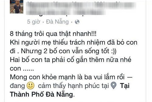 Lễ tình nhân lặng lẽ của ông bố 9X “gà trống nuôi con”