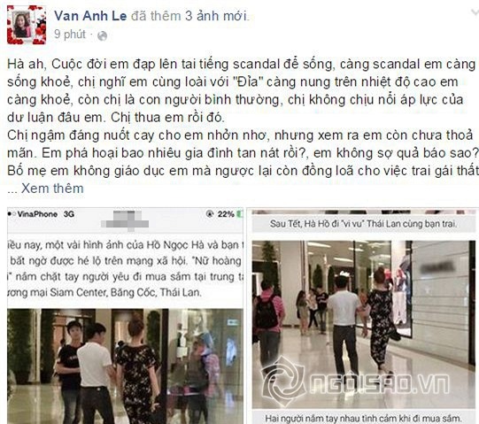 Vợ đại gia và Hồ Ngọc Hà  0