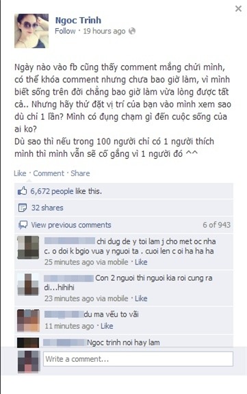 Sao Việt và thời điểm vùng lên trước những bình luận kém văn hóa trên facebook - Ảnh 10.
