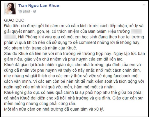Sao Việt và thời điểm vùng lên trước những bình luận kém văn hóa trên facebook - Ảnh 14.