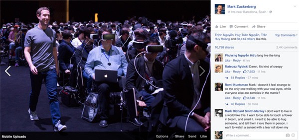 Tấm ảnh dị thường của ông chủ Facebook đang khiến cả thế giới lo sợ - Ảnh 1.