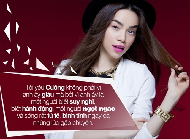 Những phát ngôn chắc nịch của Hà Hồ về chuyện yêu