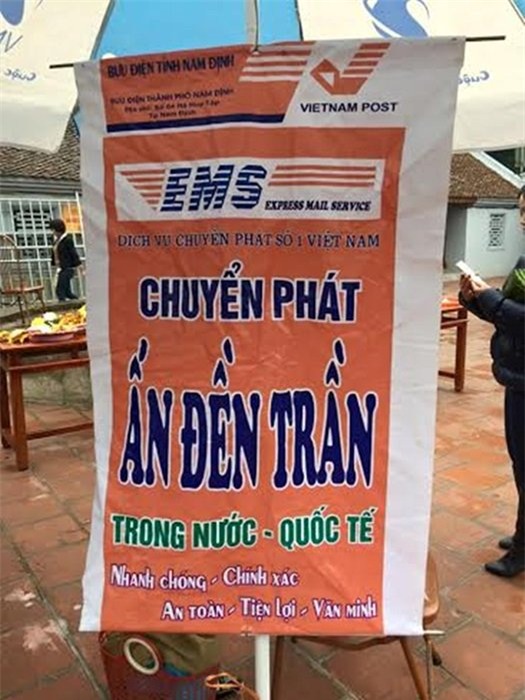dịch vụ chuyển phát, ấn đền trần, chuyển phát nhanh, chuyển phát ấn đền trần, đền trần nam định