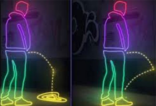 tiểu bậy, tè bậy, đi vệ sinh trên phố