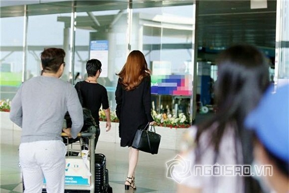 Hồ Ngọc Hà ở sân bay 7