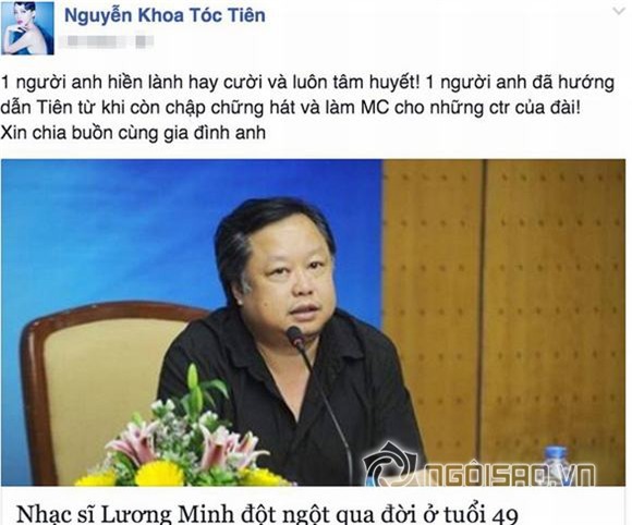 Sao Việt tiếc thương nhạc sĩ Lương Minh 0