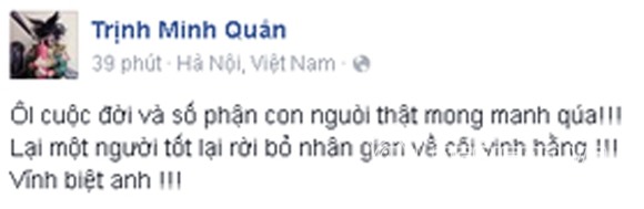 Sao Việt khóc thương nhạc sĩ Lương Minh 0