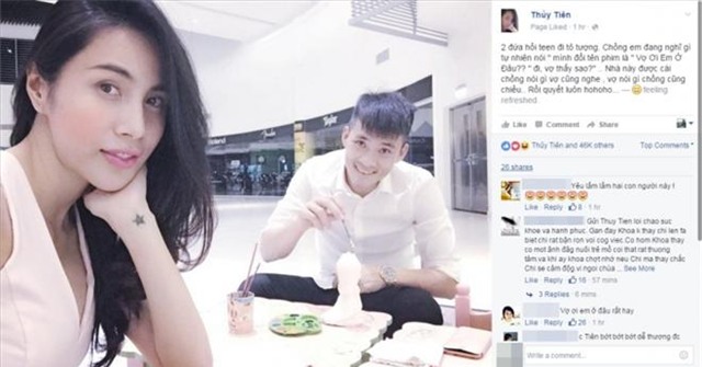 Cong Vinh – Thuy Tien dat nhau di ‘hoi teen’ hinh anh