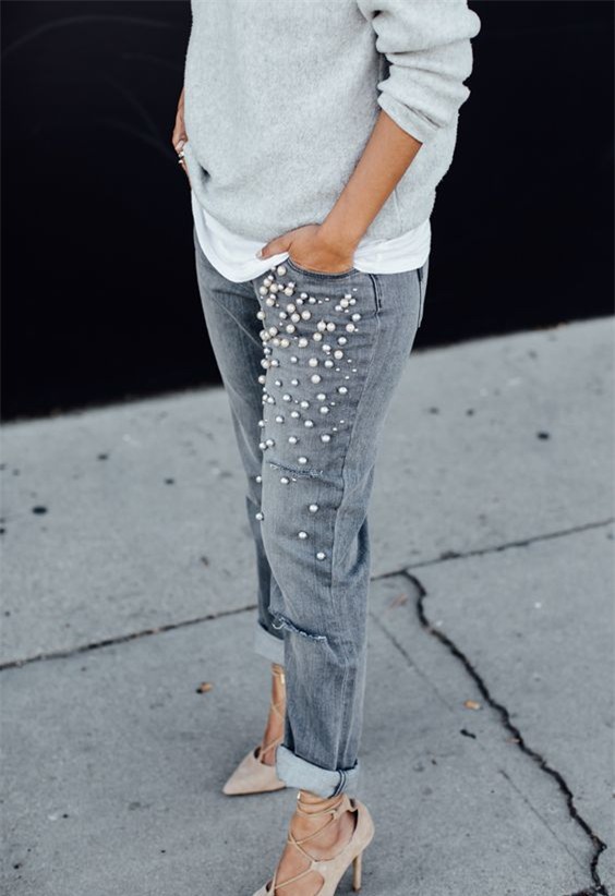 Embellished Jeans