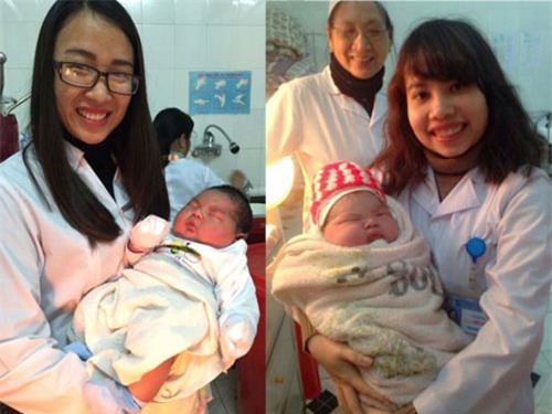 bac si ke lai giay phut be trai nang 6,1kg chao doi - 1