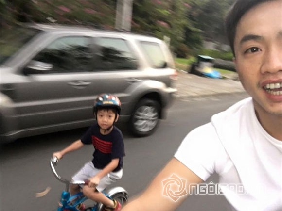 bé Subeo đạp xe cùng bố 2