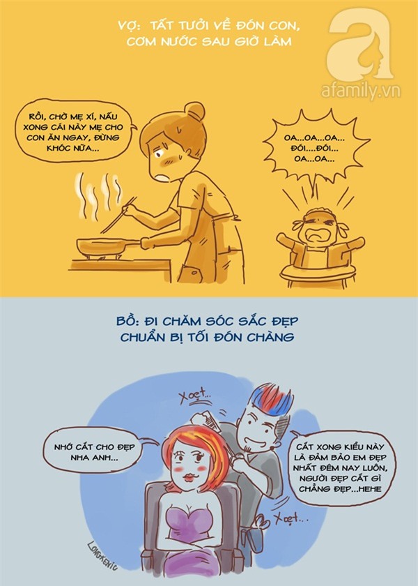 Khác biệt bồ và vợ