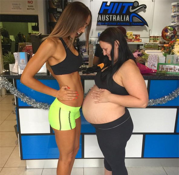 Bụng bầu kỳ dị của cô gái mang thai 9 tháng vẫn tập gym đều như vắt chanh - Ảnh 5.