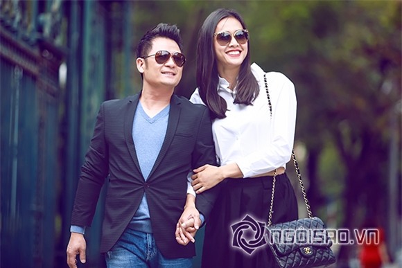 Bằng Kiều nắm chặt tay Dương Mỹ Linh không buông trên phố 1