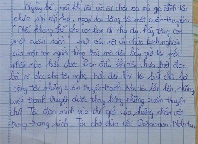 Văn hóa đọc qua bài văn đạt 9 điểm ‘Dế mèn phiêu lưu ký’
