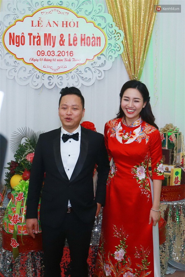 Cập nhật: Á hậu Trà My xinh đẹp, cười rạng rỡ trong đám hỏi - Ảnh 14.