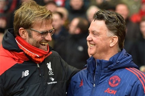 Klopp, Van Gaal, m.u, van gaal, europa league, quỷ đỏ, vòng 1/8 europa league