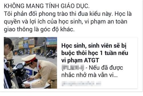 phat hoc sinh vi pham giao thong la viec cua nha truong hay canh sat? - 1
