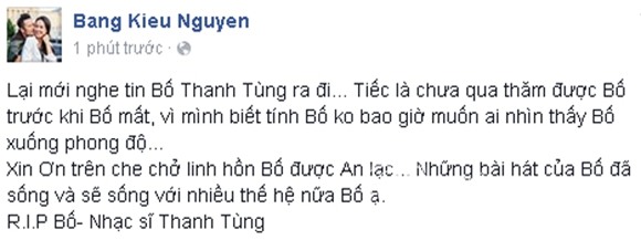 Sao Việt khóc thương nhạc sĩ Thanh Tùng 2