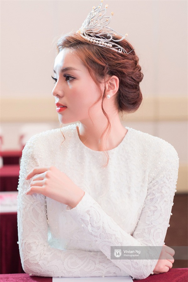 Dàn Hoa hậu, Á hậu lộng lẫy đọ sắc trong họp báo Hoa hậu Việt Nam 2016 - Ảnh 5.