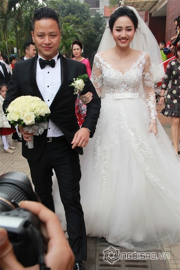 Á hậu Trà My rạng rỡ trong lễ rước dâu với chồng đại gia 1